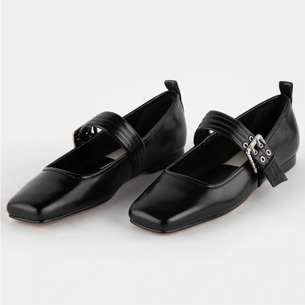 Dolce Vita Arora Ballet Mary Jane Patent Flats Sandals - Picture 5 of 15